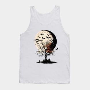 Halloween Moon Tank Top